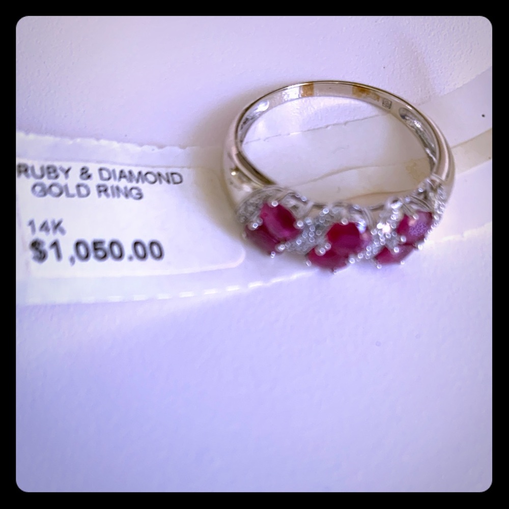 Ruby and Diamond 14K Gold Ring